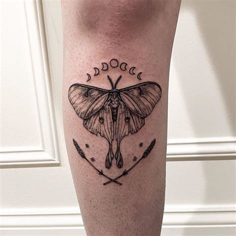 black luna moth tattoo|8 Stunning Luna Moth Tattoos: Timeless Beauty In Ink